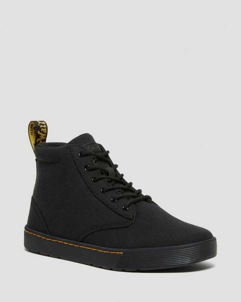 Dr Martens Cairo Canvas Chukka Boots Ankle Boots Black | 26108GVLK