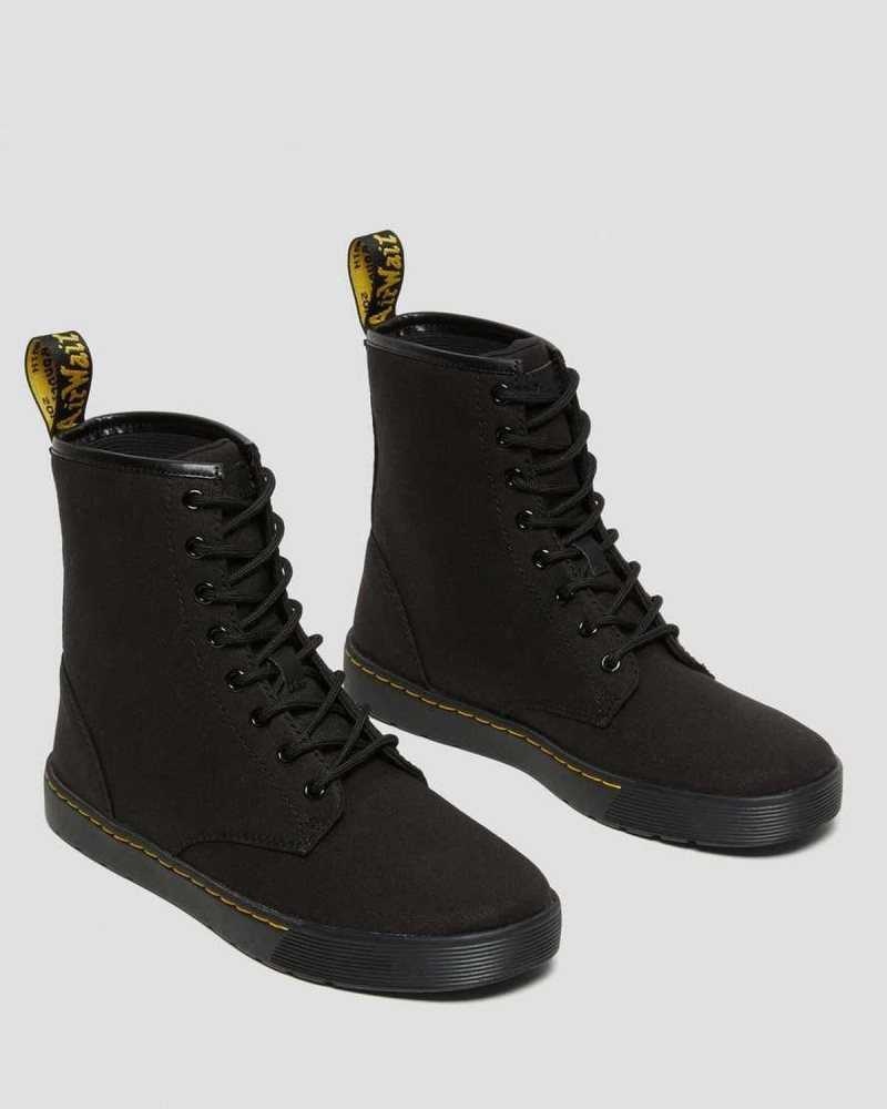 Dr Martens Cairo Canvas Lace Up Boots Casual Boots Black | 92378CZUH