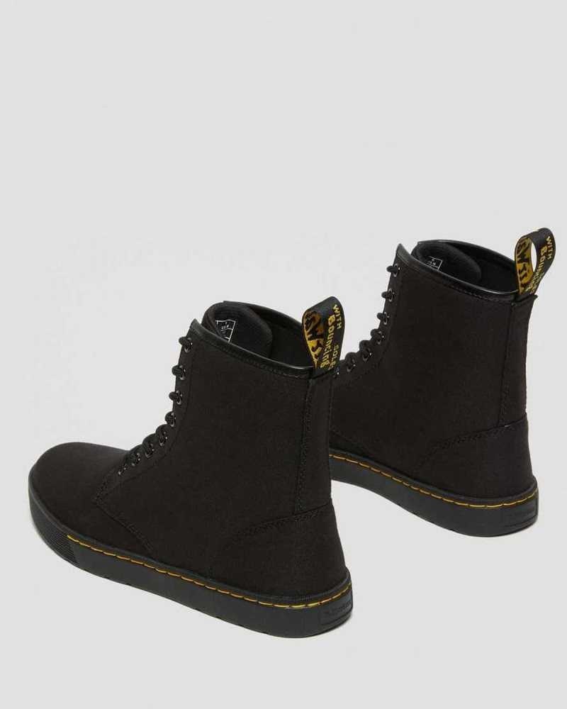 Dr Martens Cairo Canvas Lace Up Boots Casual Boots Black | 92378CZUH