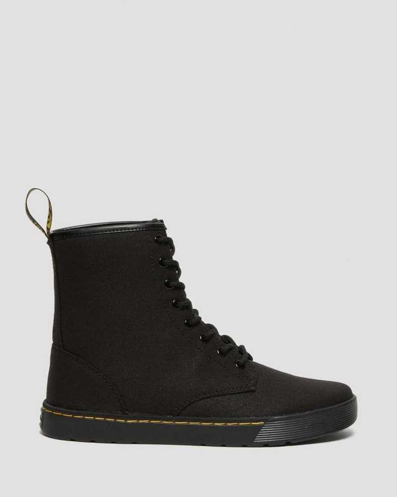 Dr Martens Cairo Canvas Lace Up Boots Casual Boots Black | 92378CZUH