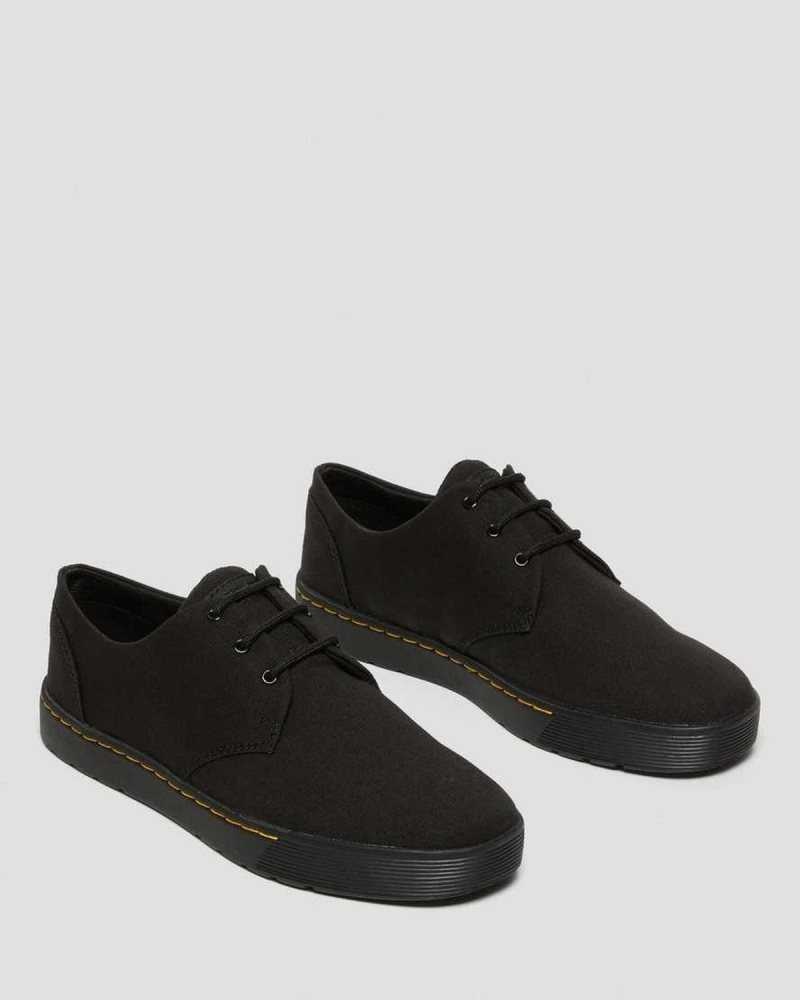 Dr Martens Cairo Low Canvas Shoes Casual Boots Black | 96301TONC