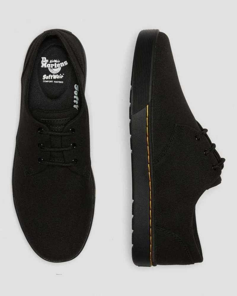 Dr Martens Cairo Low Canvas Shoes Casual Boots Black | 96301TONC