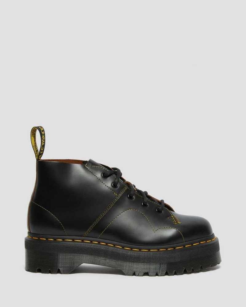 Dr Martens Church Platform Monkey Boots Platform Boots Black | 01297QNYW