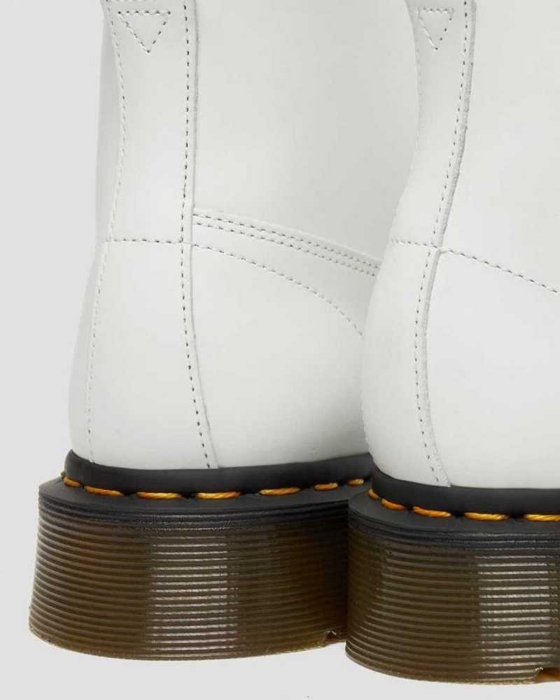 Dr Martens Church Smooth Leather Monkey Boots Ankle Boots White | 42596NGXP