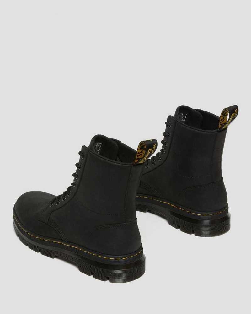 Dr Martens Combs Leather Casual Boots Ankle Boots Black | 91426IEOB