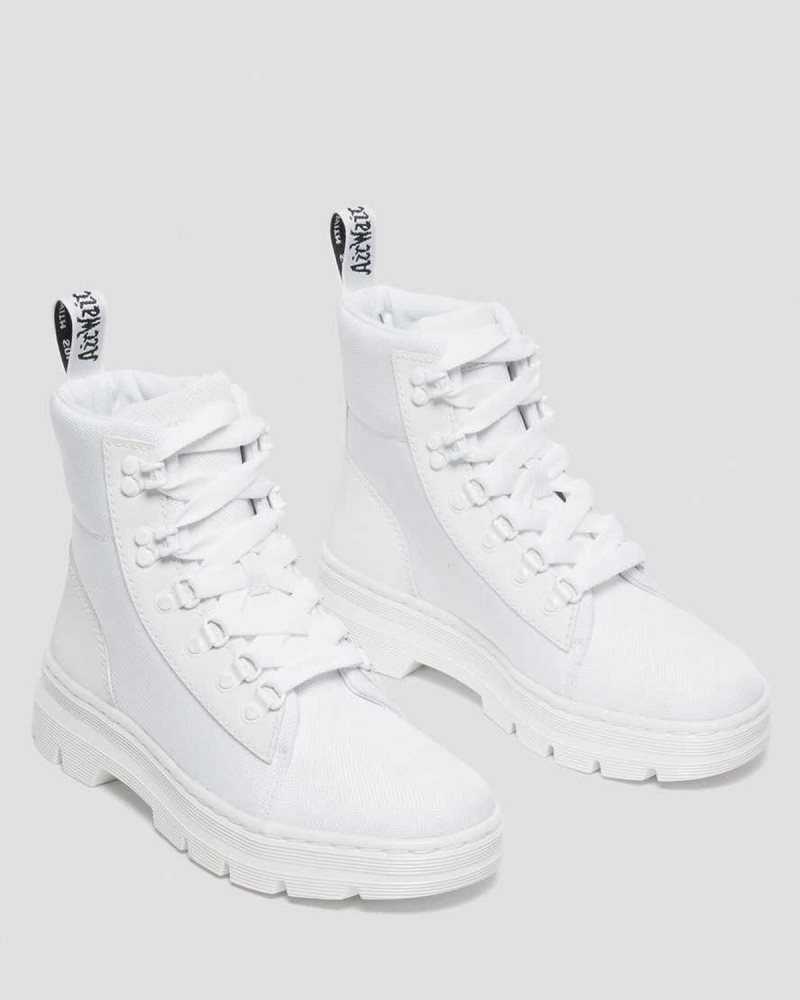 Dr Martens Combs Poly Casual Boots Casual Boots White | 75164EZPM