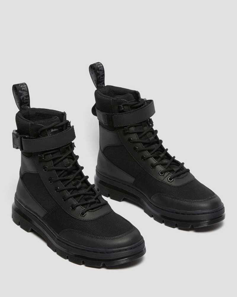 Dr Martens Combs Tech Poly Casual Boots Ankle Boots Black | 91376TFWV