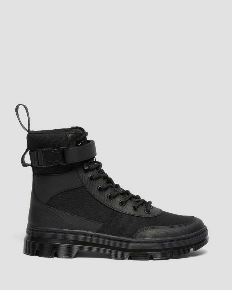 Dr Martens Combs Tech Poly Casual Boots Ankle Boots Black | 91376TFWV