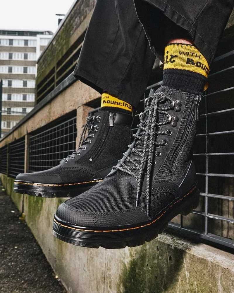 Dr Martens Combs Zip Casual Boots Casual Boots Black | 20457WCHK