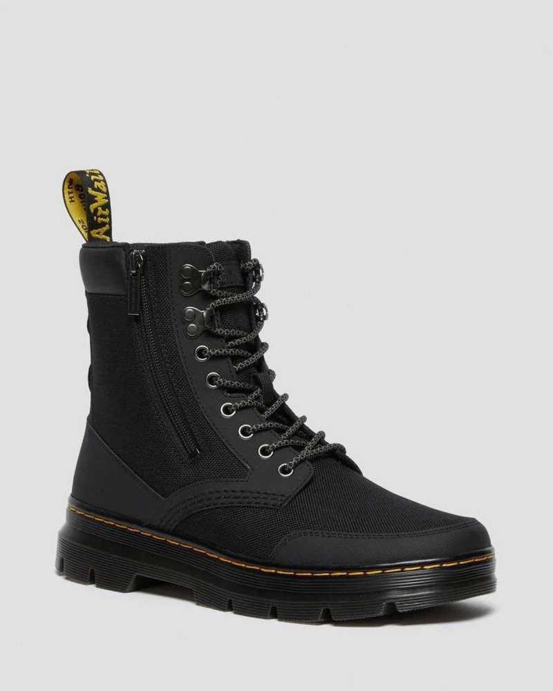 Dr Martens Combs Zip Casual Boots Casual Boots Black | 03689GMSU