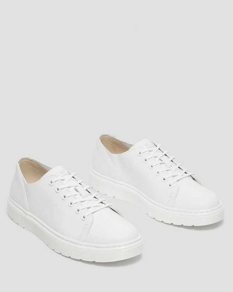 Dr Martens Dante Leather Casual Shoes Casual Boots White | 35740XJDY