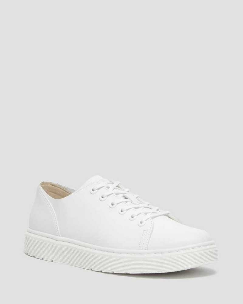 Dr Martens Dante Leather Casual Shoes Casual Boots White | 35740XJDY