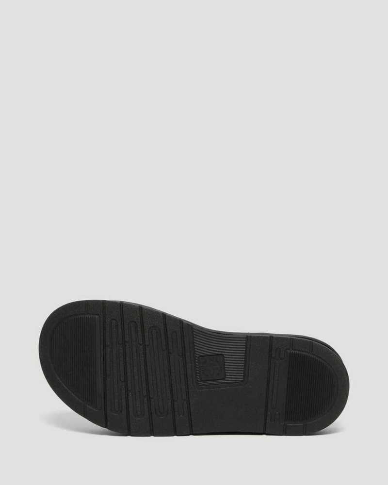 Dr Martens Daxton Leather Slide Sandals Slides Black | 03854VOQI