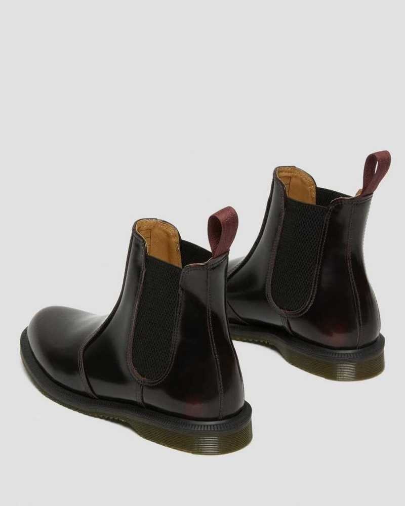 Dr Martens Flora Arcadia Leather Chelsea Boots Chelsea Boots Pink Red | 09745VGSM