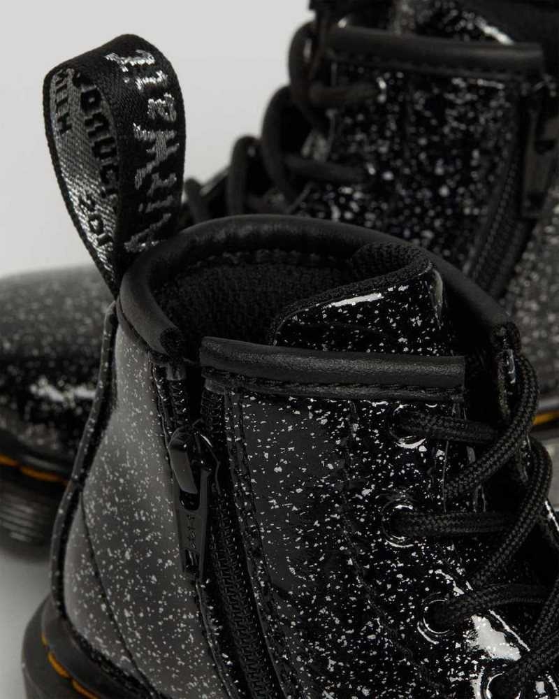 Dr Martens Infant 1460 Glitter Ankle Boots Boots Black | 51340CHLI