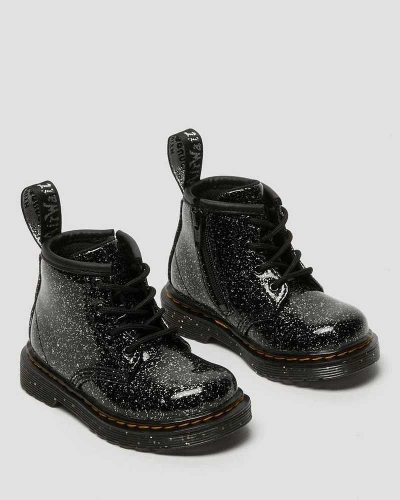 Dr Martens Infant 1460 Glitter Ankle Boots Boots Black | 51340CHLI