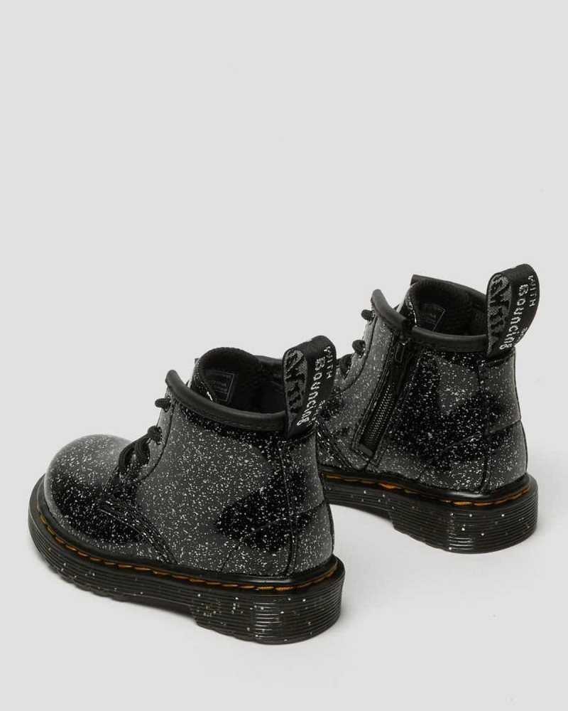 Dr Martens Infant 1460 Glitter Ankle Boots Boots Black | 51340CHLI