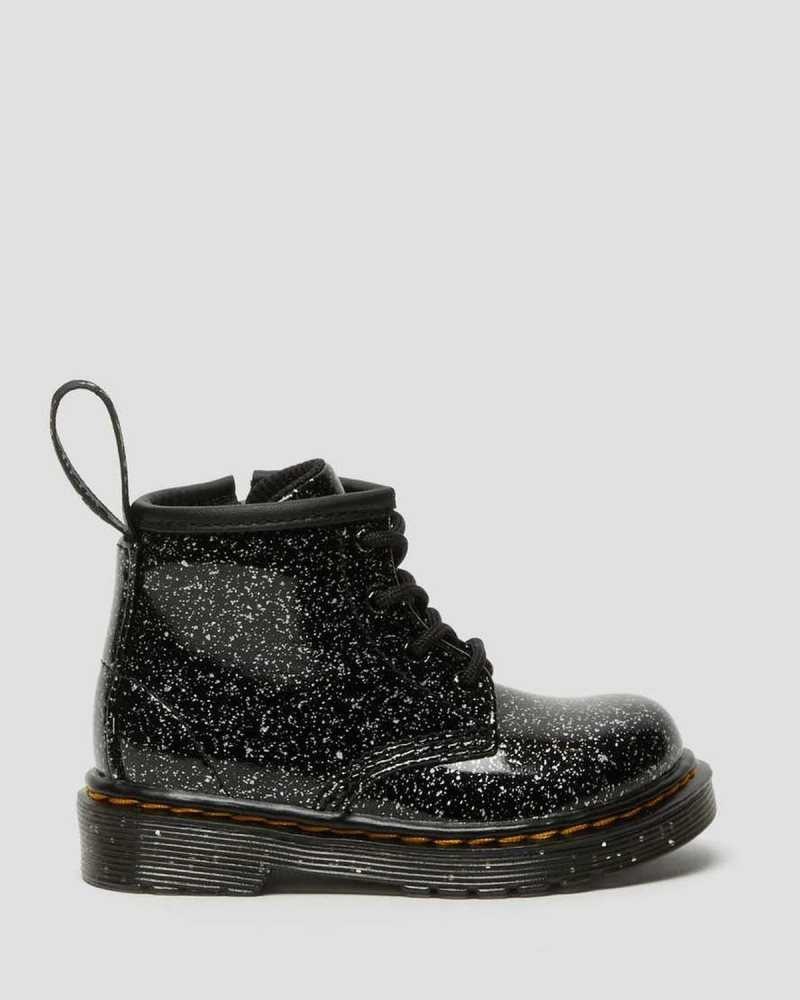 Dr Martens Infant 1460 Glitter Ankle Boots Boots Black | 51340CHLI