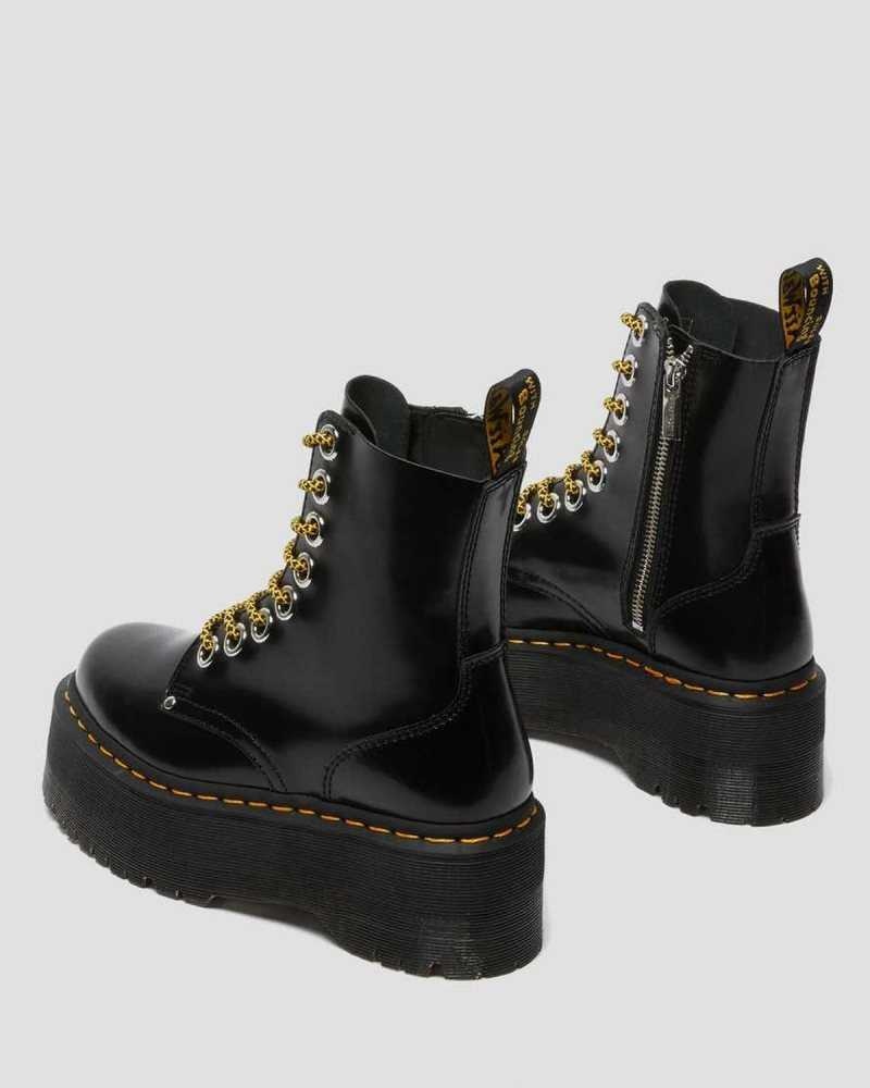 Dr Martens Jadon Max Platform Boots Ankle Boots Black | 94651JOVI