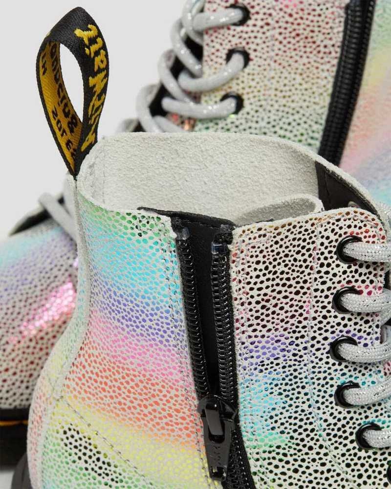 Dr Martens Junior 1460 Pascal Iridescent Lace Up Boots Boots Multicolor | 14253QIAV