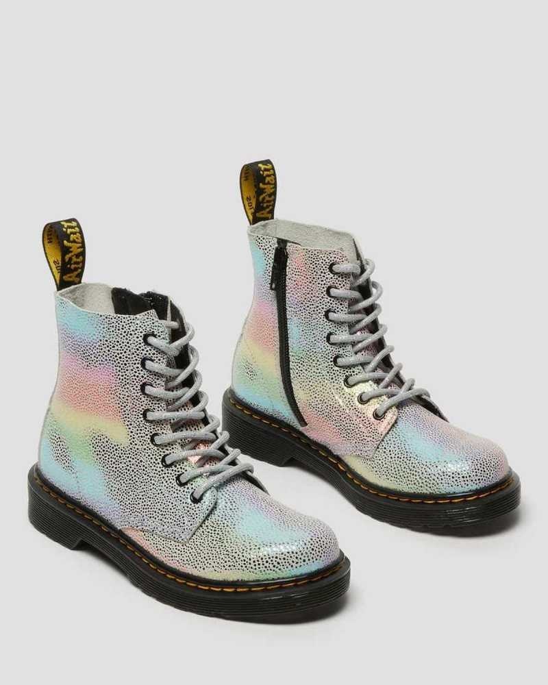 Dr Martens Junior 1460 Pascal Iridescent Lace Up Boots Boots Multicolor | 14253QIAV