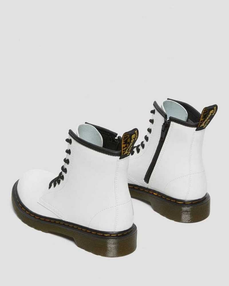 Dr Martens Junior 1460 Patent Leather Lace Up Boots Boots Patent Lamper | 08471WZBL