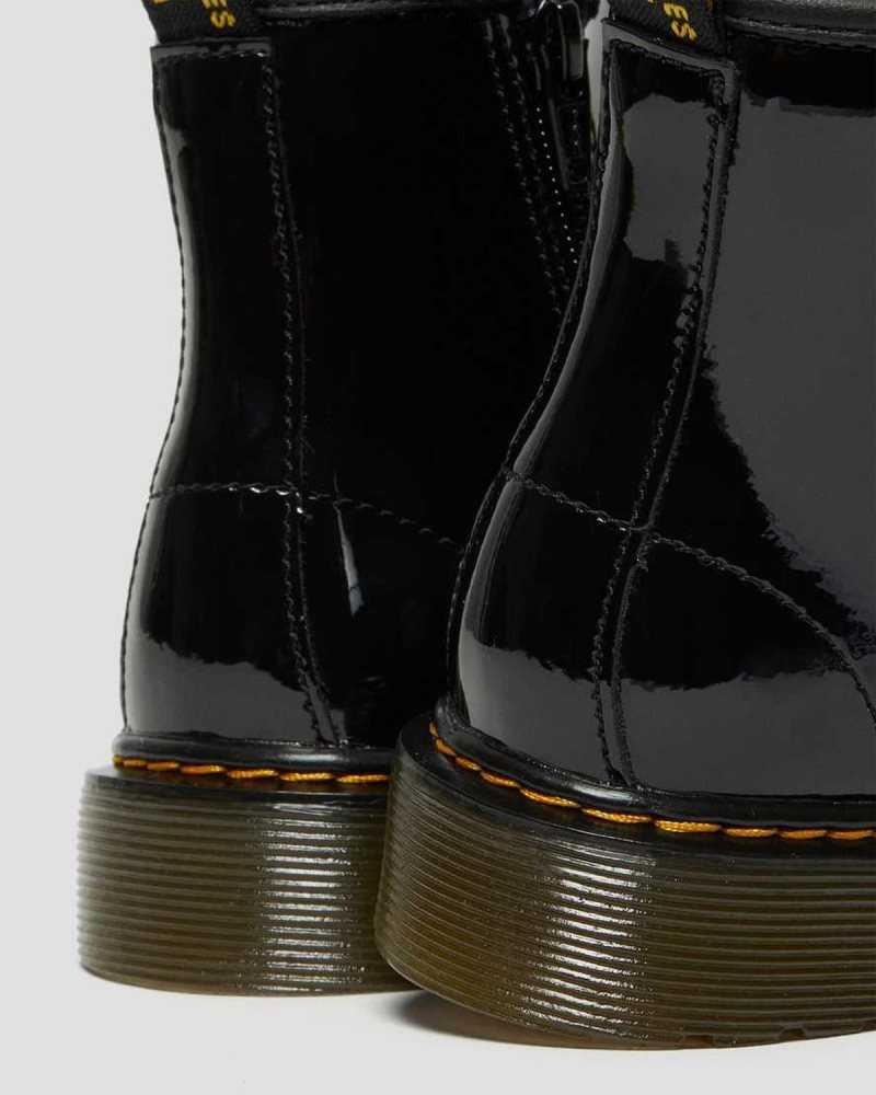 Dr Martens Junior 1460 Patent Leather Lace Up Boots Boots Black | 97642BVKL