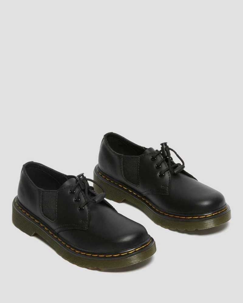 Dr Martens Junior 1461 Romario Leather Oxford Shoes Shoes Black | 02973GUMR