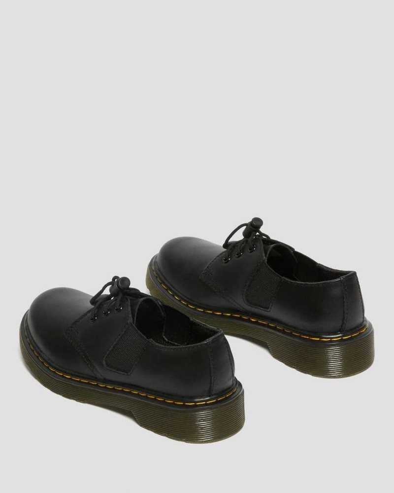 Dr Martens Junior 1461 Romario Leather Oxford Shoes Shoes Black | 02973GUMR