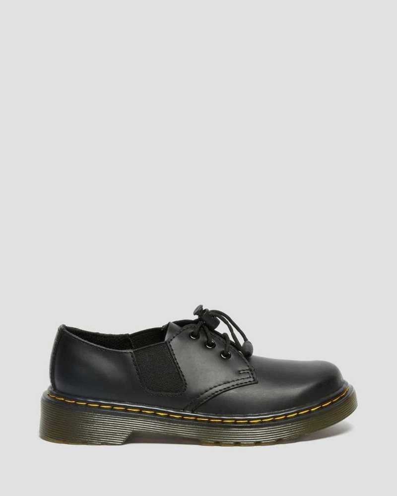 Dr Martens Junior 1461 Romario Leather Oxford Shoes Shoes Black | 02973GUMR