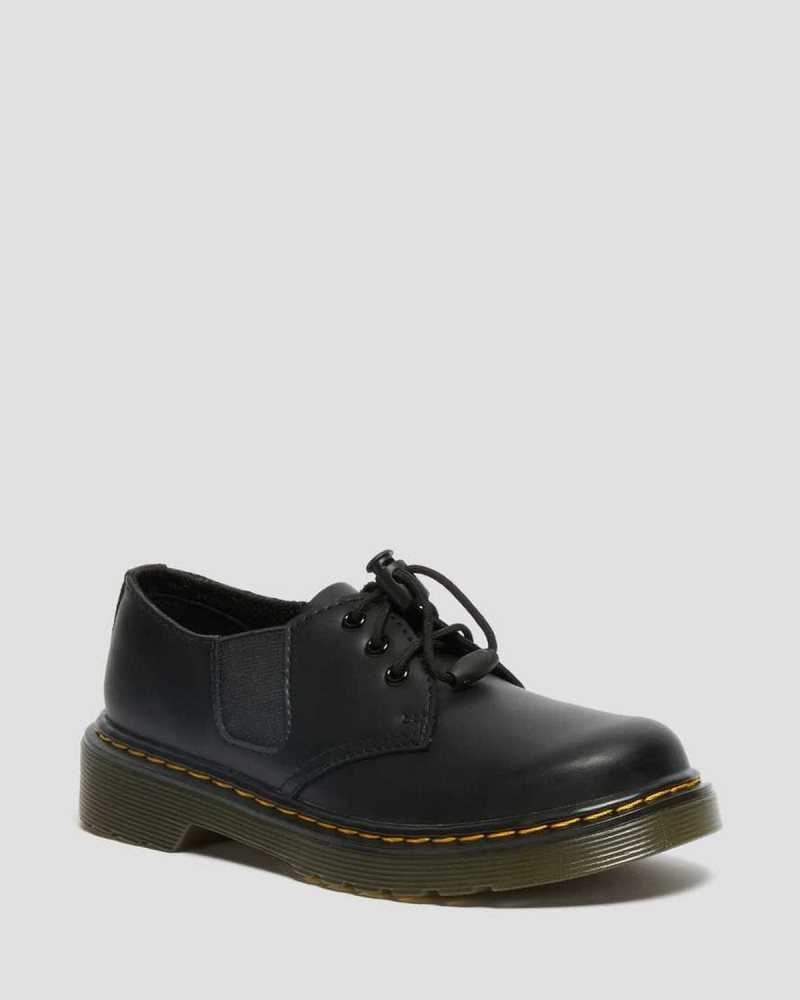 Dr Martens Junior 1461 Romario Leather Oxford Shoes Shoes Black | 02973GUMR