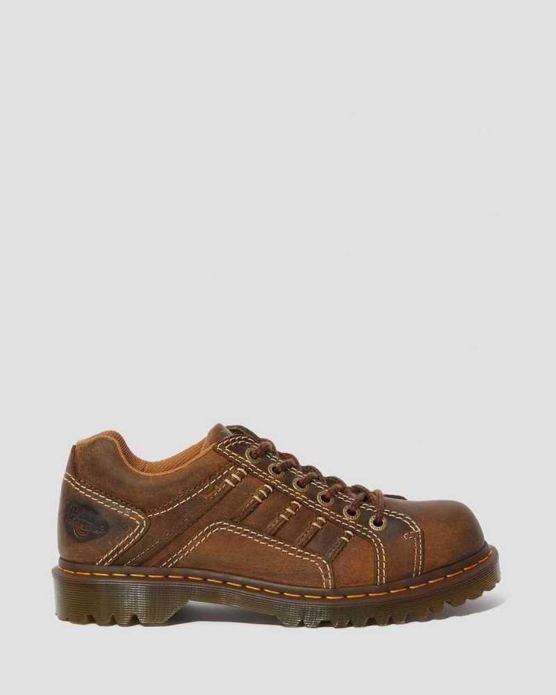 Dr Martens Keith Leather Casual Shoes Loafers Brown | 51396CXHA