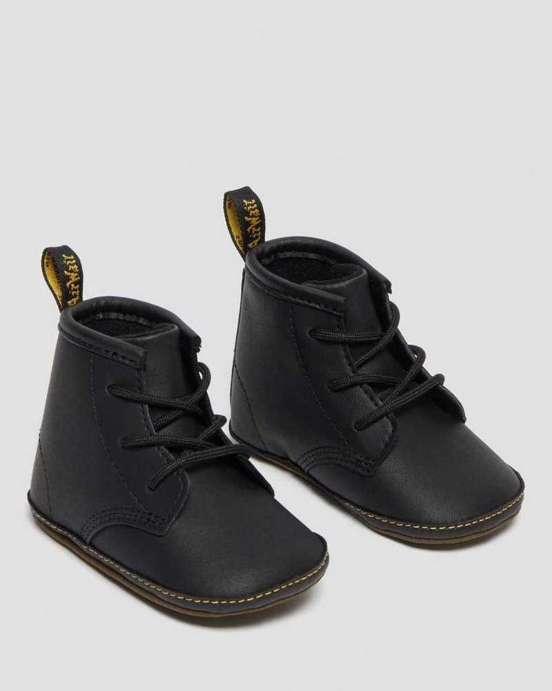 Dr Martens Newborn 1460 Auburn Leather Booties Boots Black | 25189BGQV