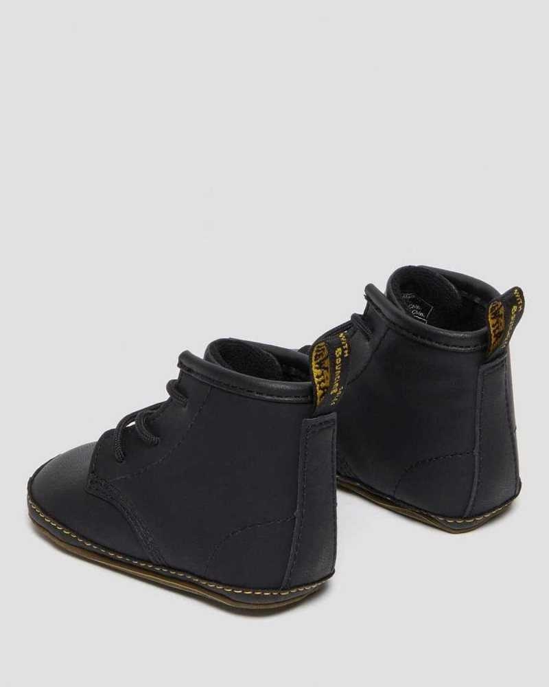 Dr Martens Newborn 1460 Auburn Leather Booties Boots Black | 25189BGQV