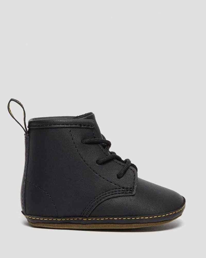 Dr Martens Newborn 1460 Auburn Leather Booties Boots Black | 25189BGQV