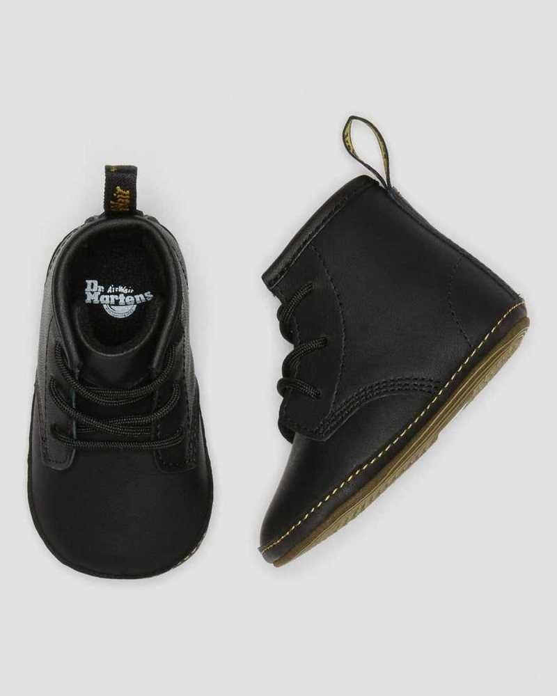 Dr Martens Newborn 1460 Auburn Leather Booties Boots Black | 25189BGQV