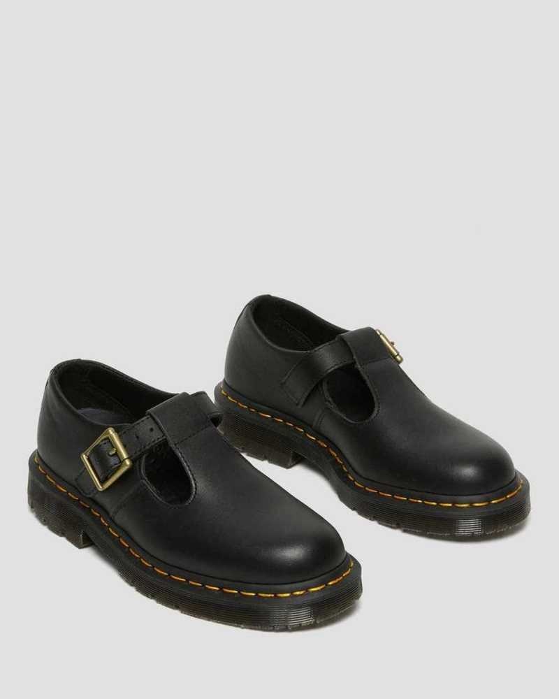 Dr Martens Polley Slip Resistant Mary Jane Shoes Originals Shoes Black | 74913XGTR