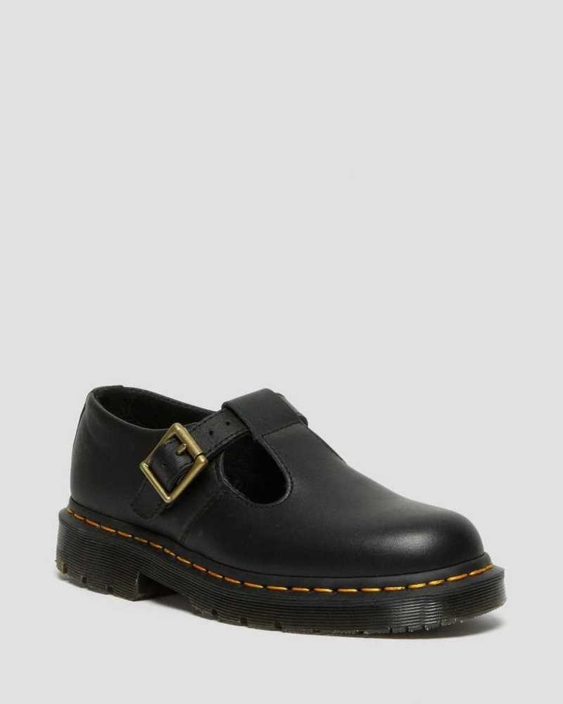 Dr Martens Polley Slip Resistant Mary Jane Shoes Mary Janes Black | 57021UNXM