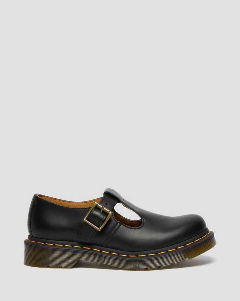 Dr Martens Polley Smooth Leather Mary Janes Mary Janes Black | 82940CHOF