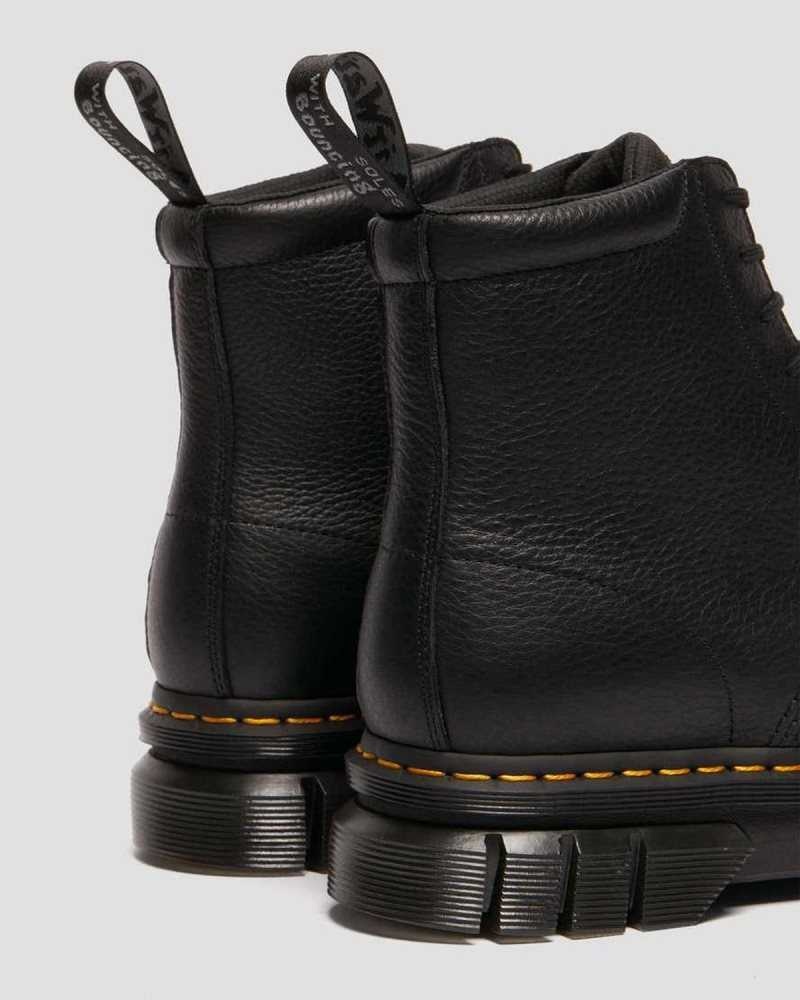 Dr Martens Rikard Lunar Leather Platform Boots Platform Boots Black | 13827FAKL