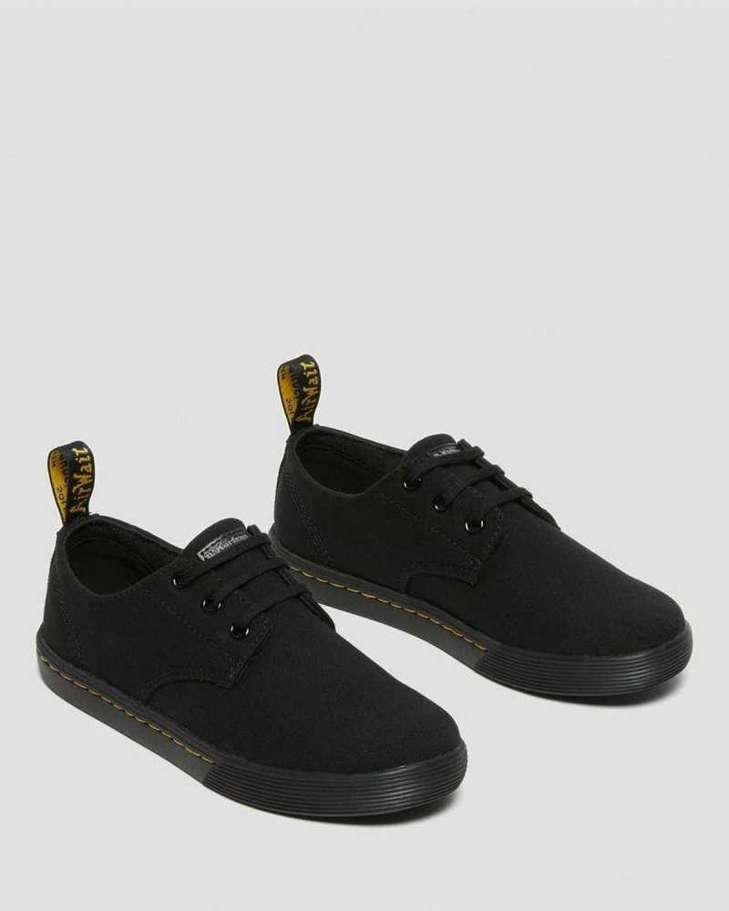 Dr Martens Santanita Canvas Casual Shoes Casual Boots Black | 74138DTXL