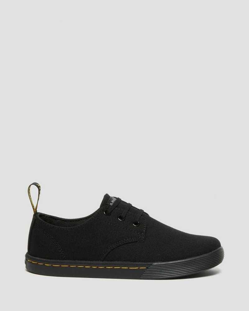 Dr Martens Santanita Canvas Casual Shoes Casual Boots Black | 74138DTXL