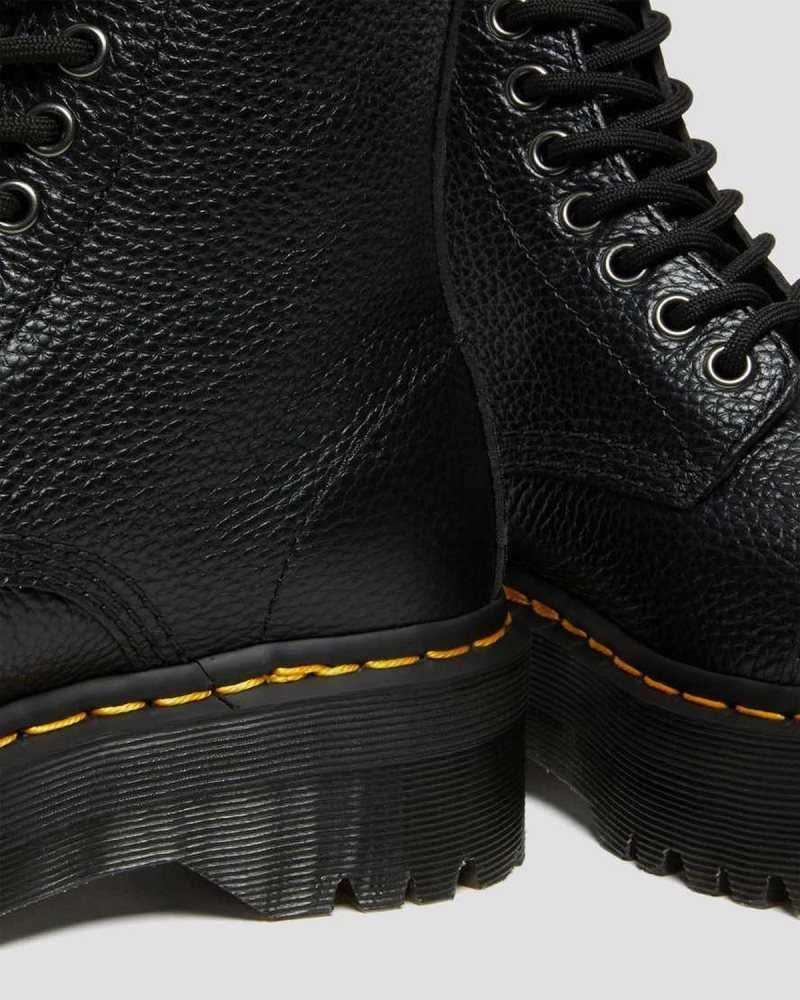 Dr Martens Sinclair Milled Nappa Leather Platform Boots Ankle Boots Black | 25164ICYG