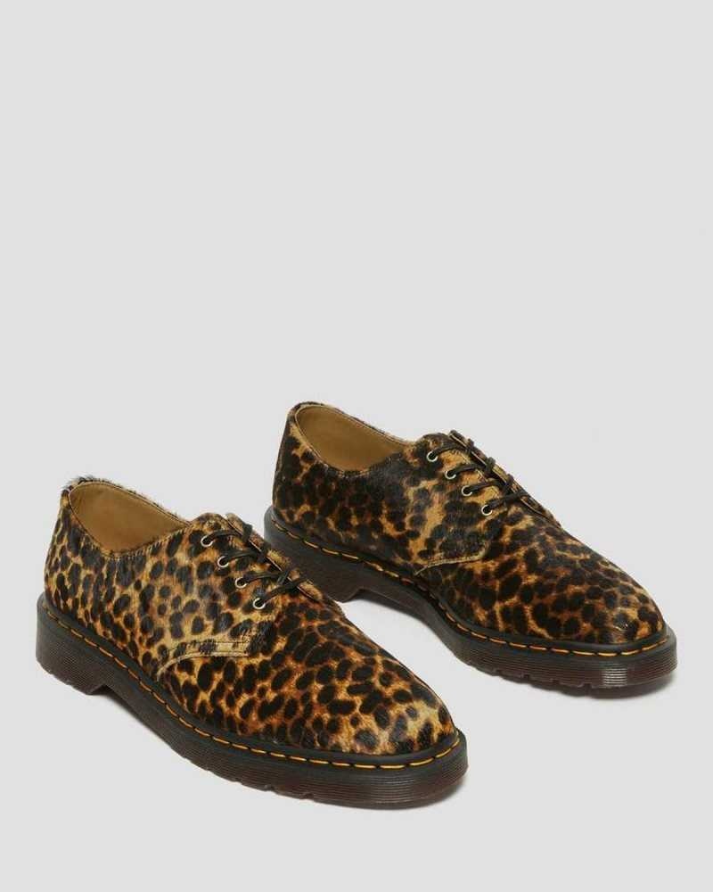 Dr Martens Smiths Hair On Leopard Print Dress Shoes Oxfords Shoes Multicolor Leopard | 02463AZXY