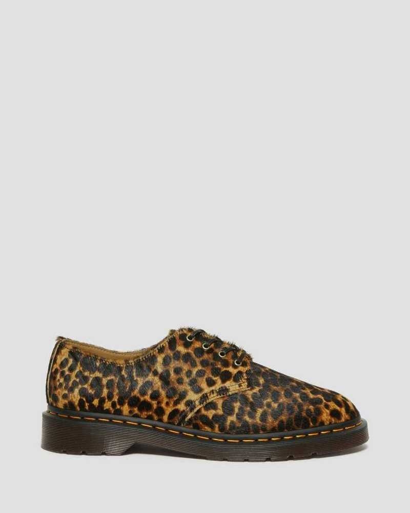 Dr Martens Smiths Hair On Leopard Print Dress Shoes Oxfords Shoes Multicolor Leopard | 02463AZXY