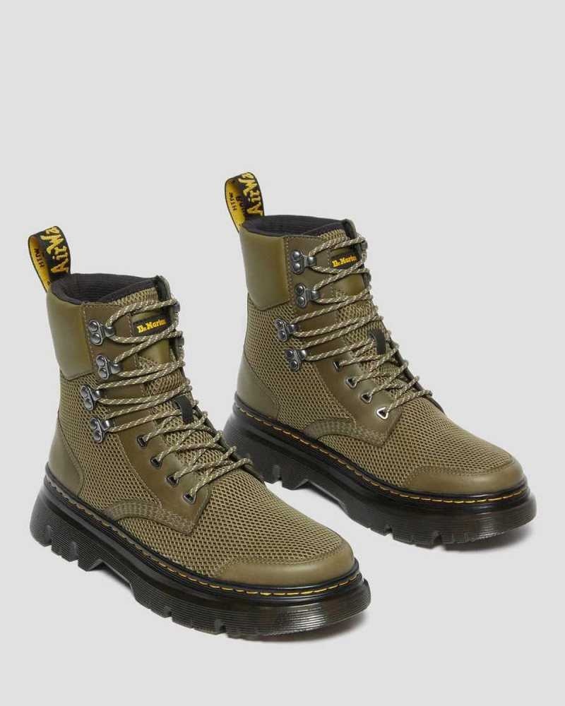 Dr Martens Tarik Toe Guard Utility Boots Casual Boots Olive Skin Color | 20958BOTV