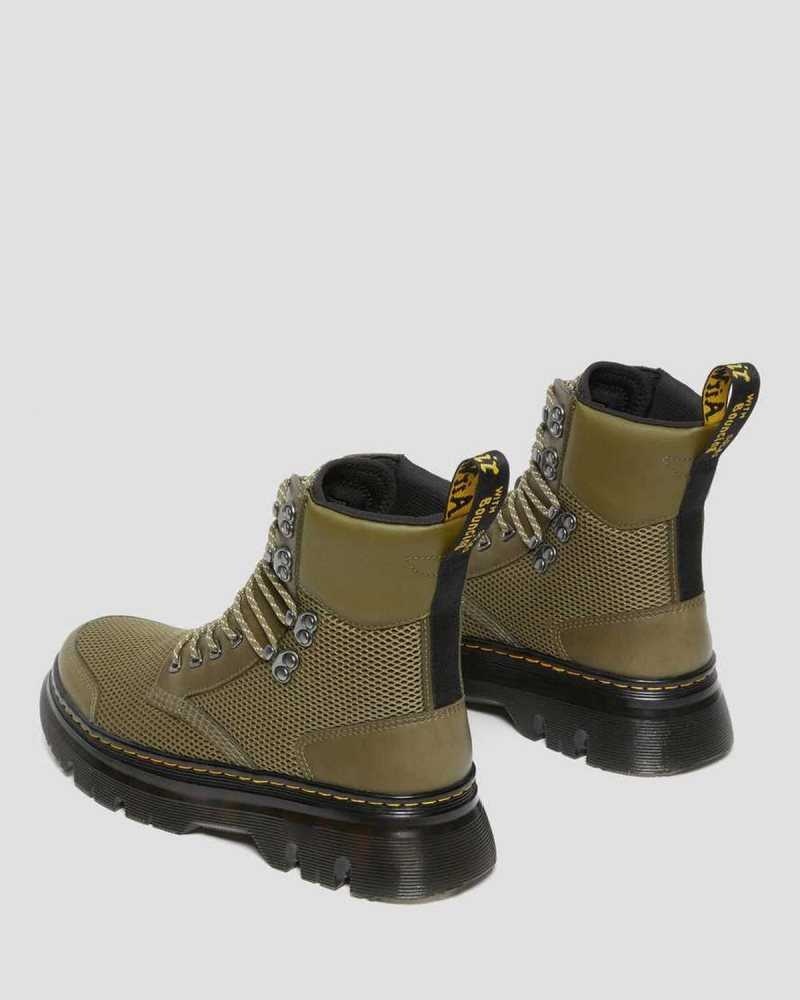 Dr Martens Tarik Toe Guard Utility Boots Casual Boots Olive Skin Color | 20958BOTV