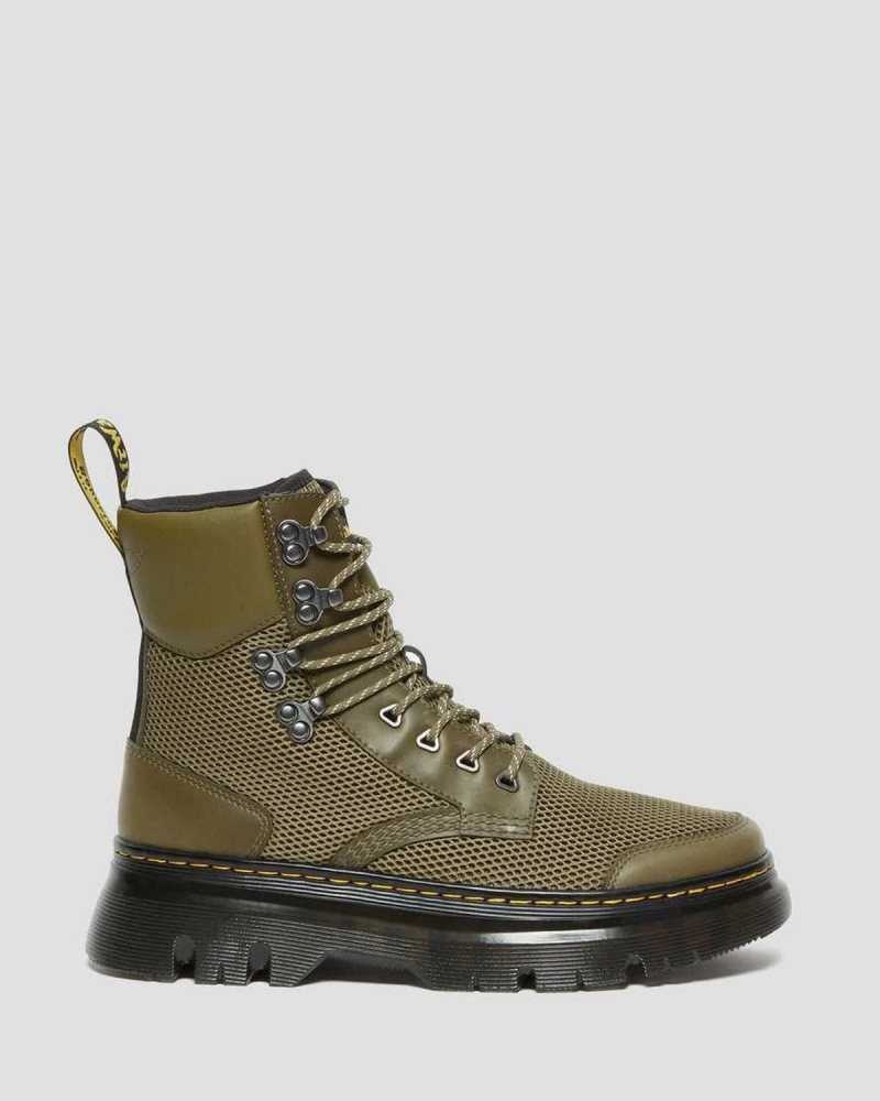 Dr Martens Tarik Toe Guard Utility Boots Casual Boots Olive Skin Color | 20958BOTV