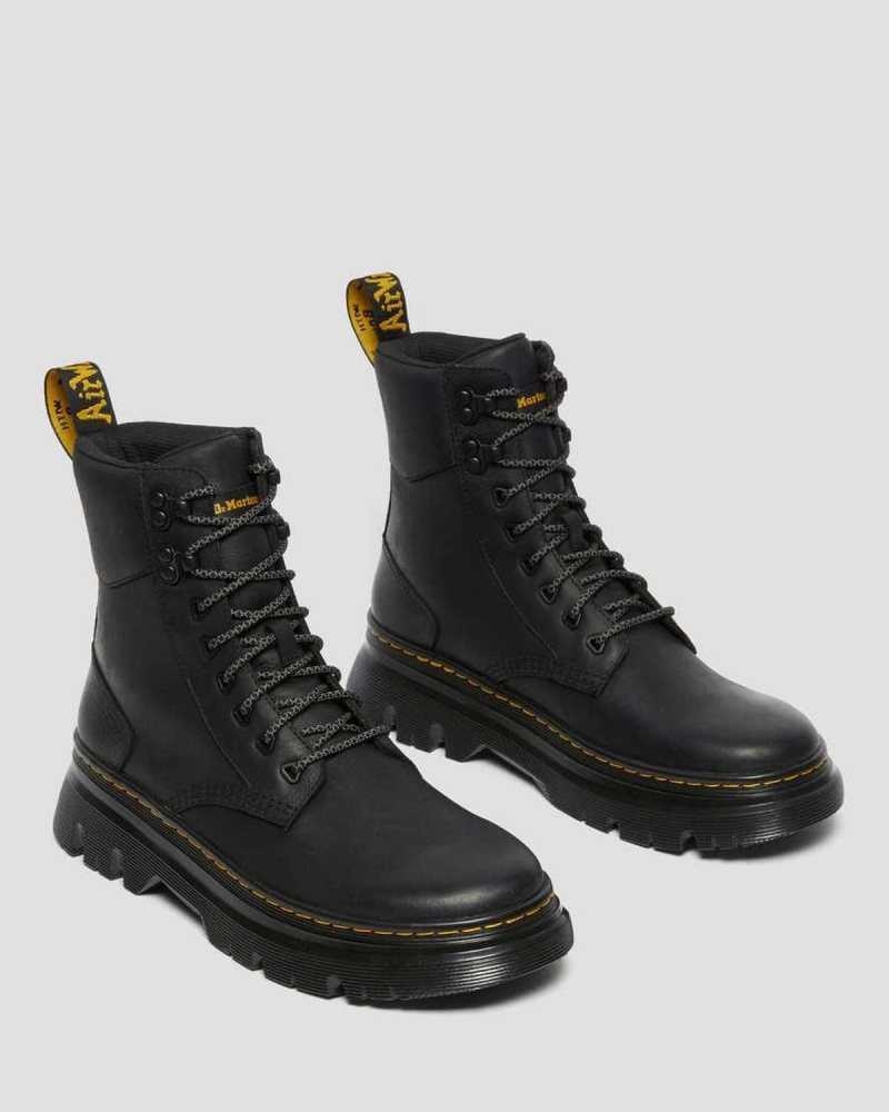 Dr Martens Tarik Wyoming Leather Utility Boots Ankle Boots Black | 14580FRCB