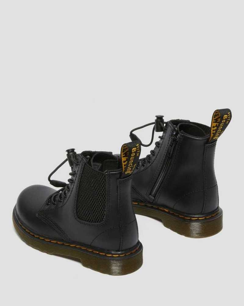 Dr Martens Toddler 1460 Harper Leather Boots Boots Black | 23047VQDH